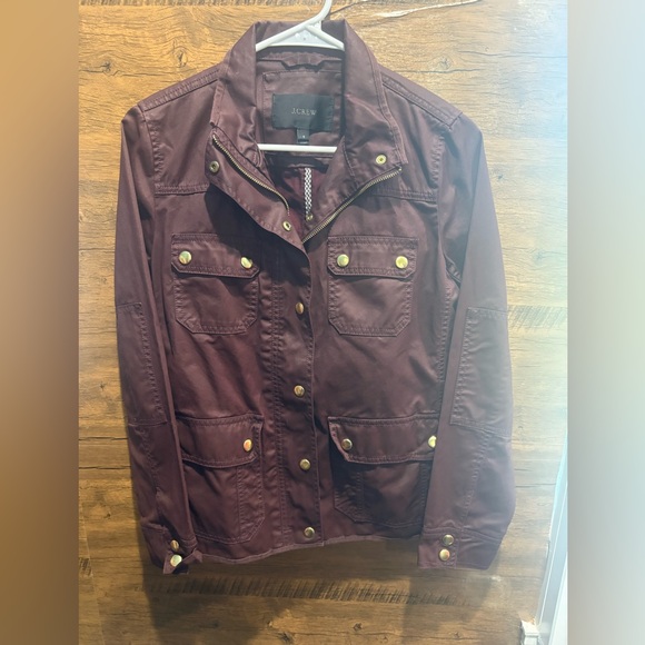 J.Crew Downtown Field Jacket - Deep Bur-gundy! - Picture 5 of 11